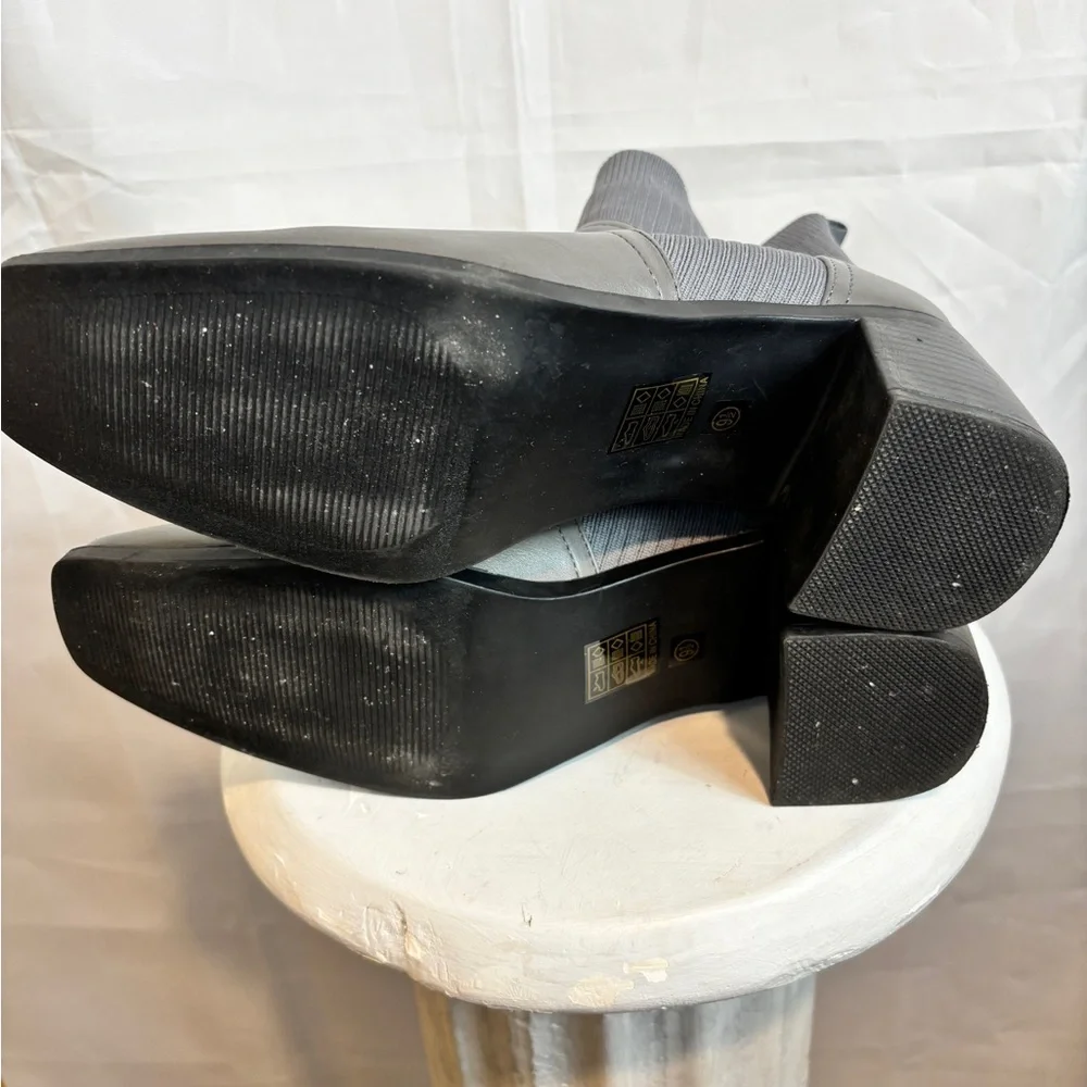 Gray Chelsea Bootie from Journee Collection - Picture 6 of 6